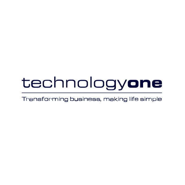 TechnologyOne White Logo with Tagline